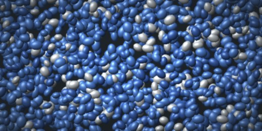 Pellets de resina plástica