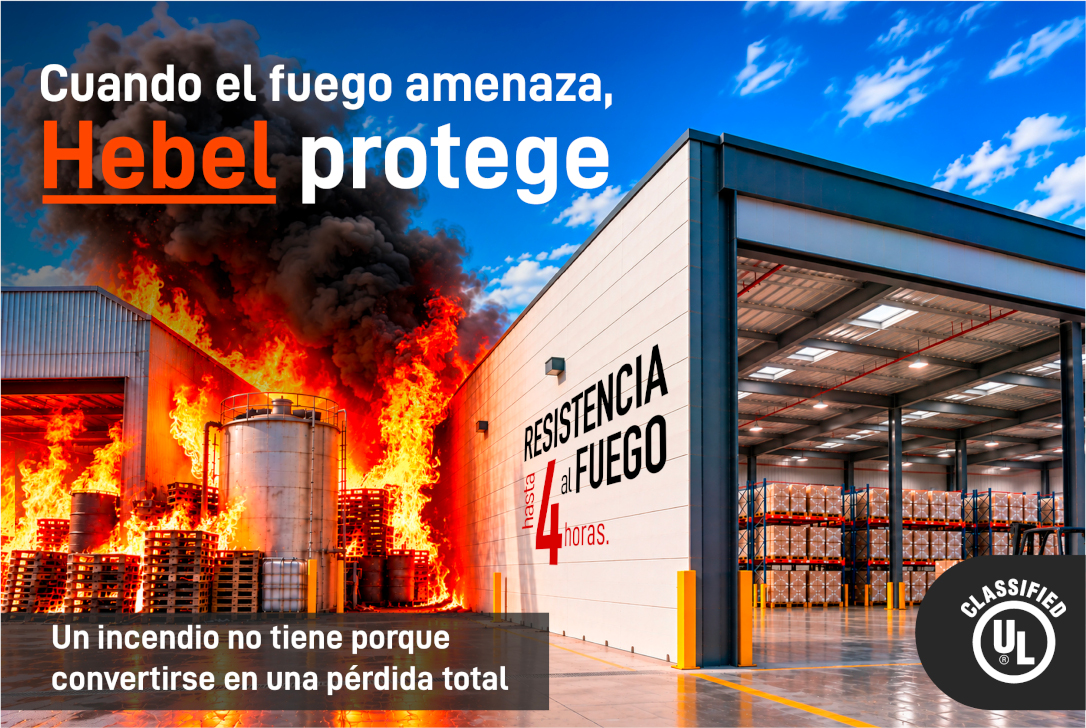 Cuando el fuego amenaza, Hebel protege