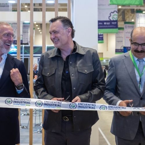 El gobernador del estado, Mauricio Kuri, otras autoridades y representantes del sector industrial inauguraron el Encuentro Industrial 2026.