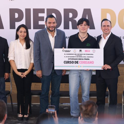 Colocan primera piedra de Doosung Tech en Coahuila.