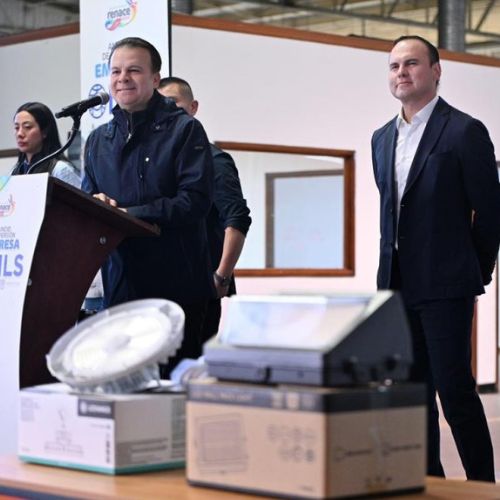 Autoridades estatales y directivos de MLS anuncian la inversión para el nuevo complejo tecnológico en La Laguna, Durango.