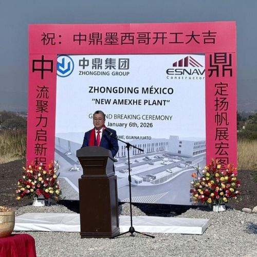 La planta de Zhongding en Apaseo el Grande tendrá una superficie total cercana a los 60,000 metros cuadrados.