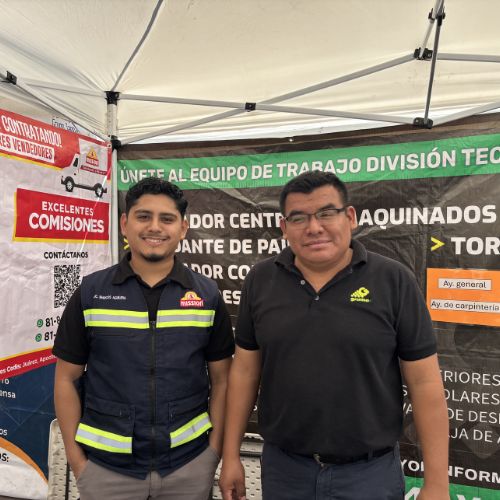 Marcos Aguilera de Mission Foods, y Abadir Vega, división tecnología de Grupo Gruma.