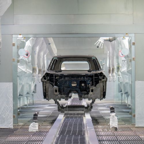 Nueva nave pintura de Volkswagen México.
